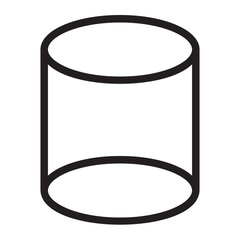 cylinder line icon
