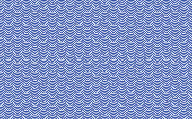 Abstract Blue and White Wavy Pattern Background