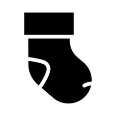 bootie socks baby cloth glyph icon vector. bootie socks baby cloth sign. isolated symbol illustration