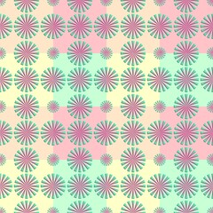 3D Star Fireworks in Fabric Seamless Pattern