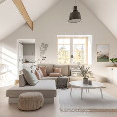 modern living room with sofa furniture window decoration house