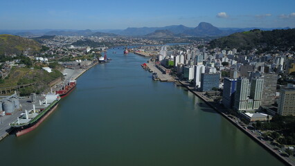 Fototapeta premium Baía de Vitória. Espírito Santo, Brasil.