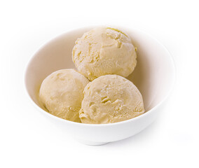 vegan banana ice cream in a bowl