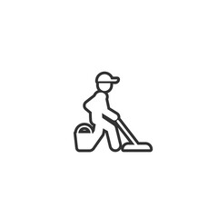 mopping vector icon illustration sign solid art icon isolated on white background.  filled symbol in a simple flat trendy modern style for your website design, logo, and mobile app
