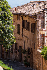 The old tuscany city San Gimignano with its tall towers 