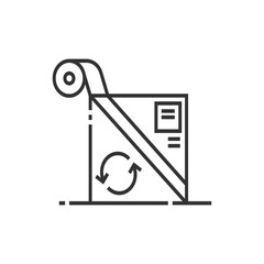 sealed box vector icon illustration sign solid art icon isolated on white background.  filled symbol in a simple flat trendy modern style for your website design, logo, and mobile app
