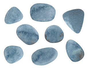 Abstract watercolor elements