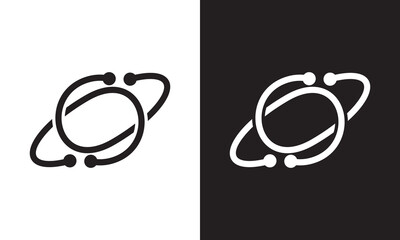 creative globe logo design vector illustration