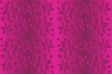 Abstract floral vector background with gradient colors