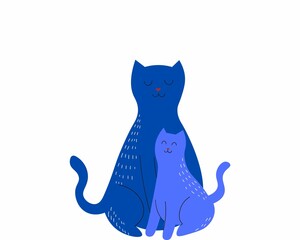 Colorful cats background image