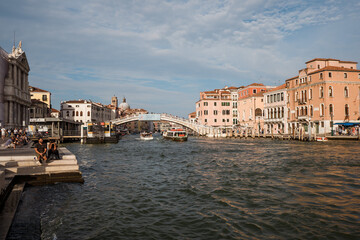 Fototapeta premium Buildings, canals and amazing architecture of the old city of Venice - Italy