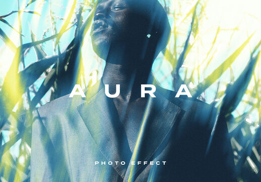 Aura Photo Effect Mockup