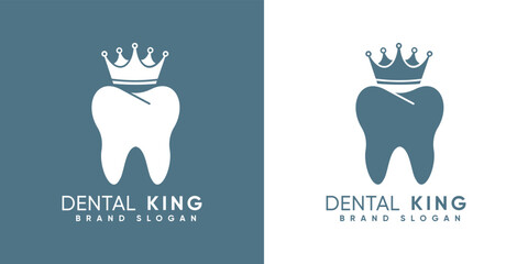 King of  Dental clinic with modern style premium vector