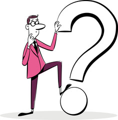 person with question mark