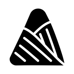 triangular bandage first aid glyph icon vector. triangular bandage first aid sign. isolated symbol illustration