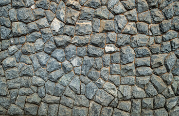 Gray stone wall. Horizontal image. Advertising space.