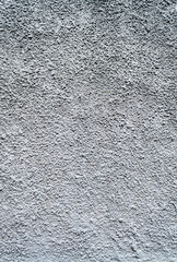 Gray plastered wall. Vertical image. Advertising space.