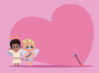 interracial cupid angels