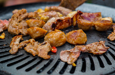 shish kebab on a skewer