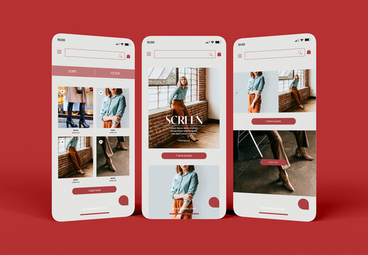 UI Design for Mobile App Mockup