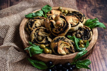 Olive Bread Swirls