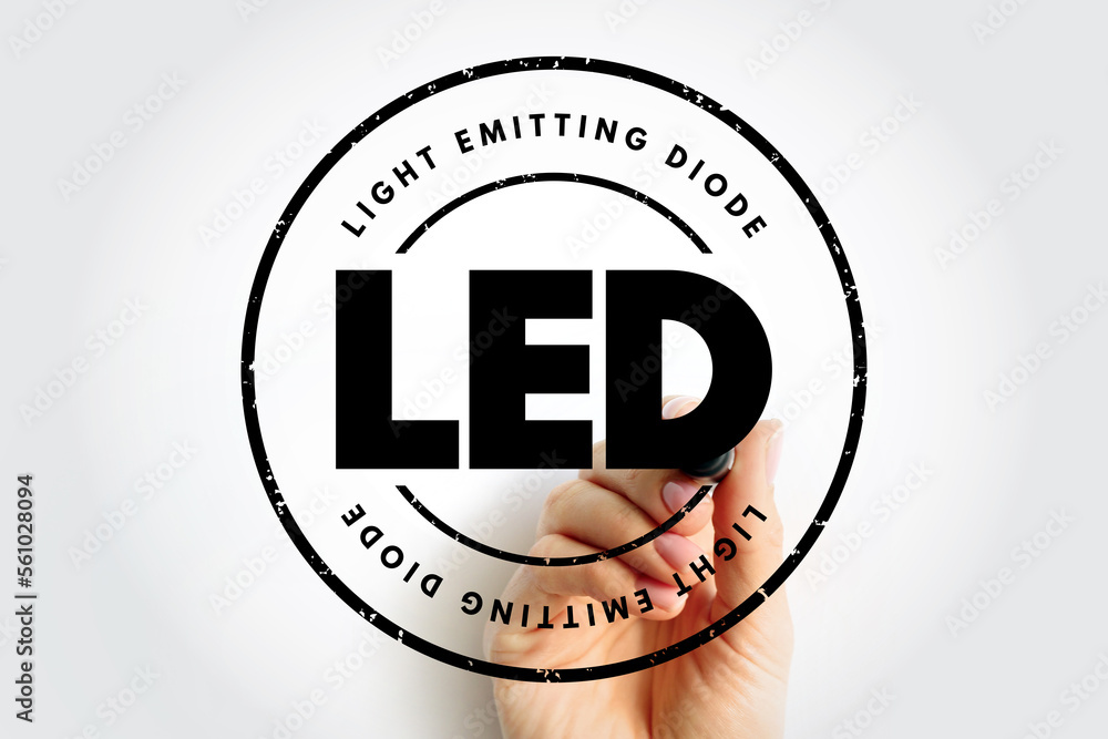 Poster led light-emitting diode - semiconductor light source that emits light when current flows through it