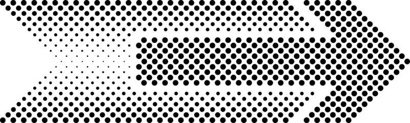 sideways. dotted sign. Arrow element for your design.Striped direction. vector illustration
