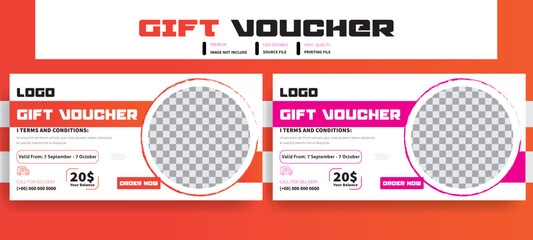 Creative and modern gift voucher template design for promotion of your products, Discount voucher,
heart presents for valentine's day, birthday, and mother's day. Flat lay, Offer Price voucher design.