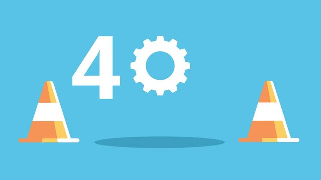 404 error on website page not found server error  animation