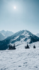 snow covered mountain