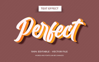 Editable text effect - Perfect text effect