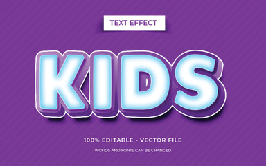 Editable text effect - Kids text effect