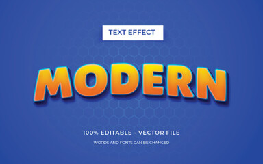 Editable 3D text effect or graphic text style
