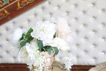 bouquet of white roses
