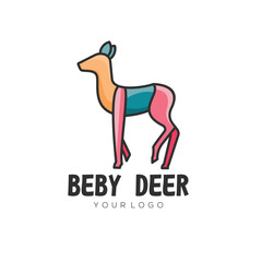 Deer cute logo