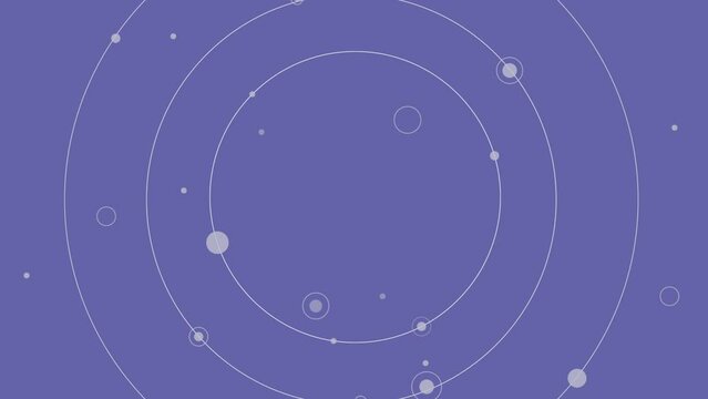 Solar system concentric, background 2D animated, 4k video
