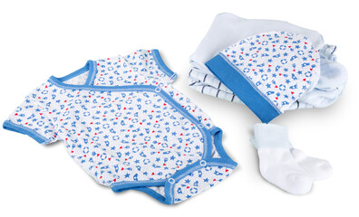 Blue Baby Clothing. Newborn dress