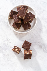 Chocolate macadamia fudge
