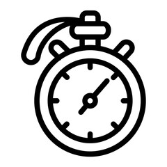 Stopwatch line icon