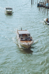 Obraz premium Street Grand Canal Boats Gondola Venice Italy