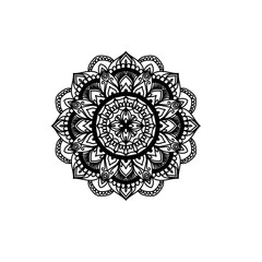 
Circular flower mandala pattern for Henna, Mehndi, tattoo, decoration. Decorative ornament in ethnic oriental style. Outline doodle hand draw vector illustration.