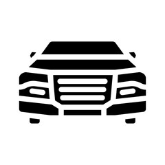 car transport vehicle glyph icon vector. car transport vehicle sign. isolated symbol illustration