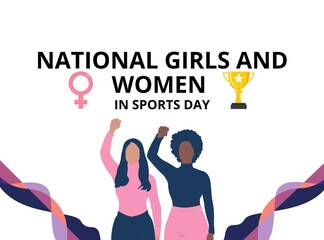 Illustration design for National Girls and Women in Sports Day 