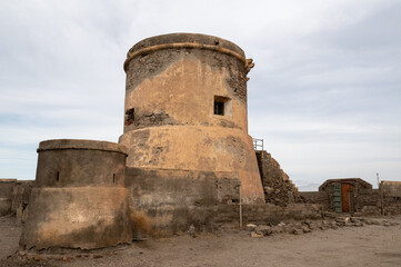 Obraz premium Tower of San Miguel de Cabo de Gata in Andalusia, Spain