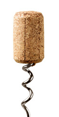 Wine or classic Champagne Cork with corkscrew