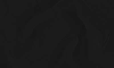 Texture of crumpled paper. Clean crumple black paper. 