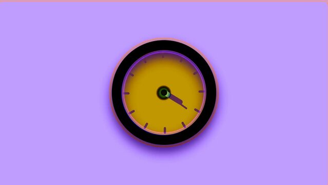  digital technology time hours circle glowing clock animation texture background