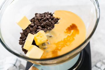 Chocolate macadamia fudge