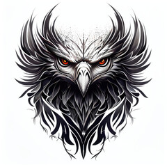 Obraz premium Eagle head tattoo - By Generative AI
