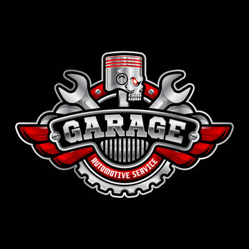 Auto garage and repair logo. Perfect logo for automobile parts shops, and any other car related businesses.